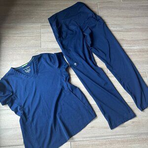 HH Works Healing Hands Navy Women's Scrub Set XS – Top & Pants